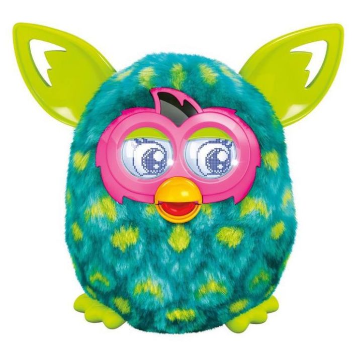 Furby (Фёрби) Boom Интерактивная игрушка Солнечная волна Павлиний глаз (Рисунок салатовый кружок)